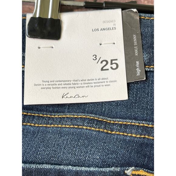 NWT KanCan Women's High Rise Ankle Skinny Jeans Size 3/25 - Picture 5 of 12